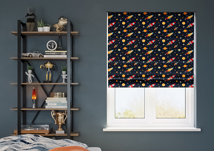 Rocket Adventure, Odyssey - Twist&Fit Roman Blind - Image 3